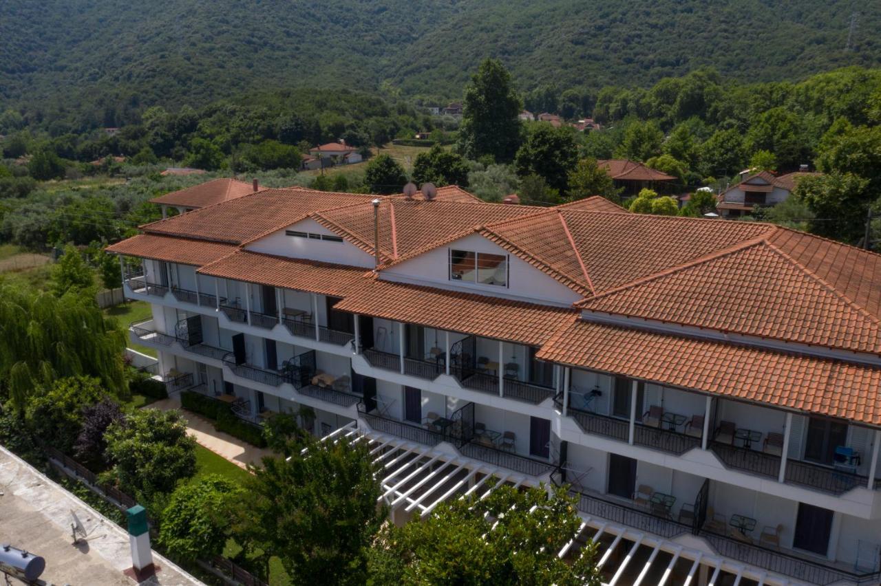 Milies Apartments Stavros  Bagian luar foto